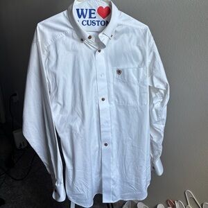 Ariat Men's White Button Down Shirt